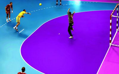 Pavimento vinílico deportivo
